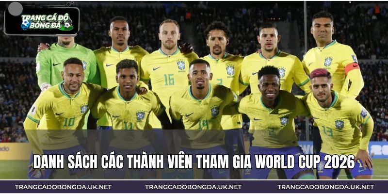 Danh sách các thành viên tham gia World Cup 2026