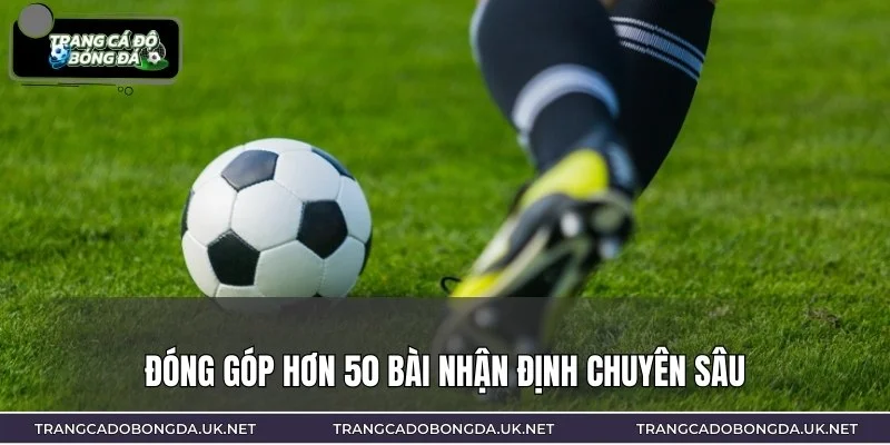 Hiện nay, anh đã đóng góp hơn 50 bài chia sẻ và nhận định
